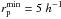 Mathematical equation: \hbox{$r_{\rm p}^{\rm min} = 5~h^{-1}$}