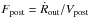 Mathematical equation: \hbox{${F_{\rm post} = \dot R_{\rm out}/V_{\rm post}}$}