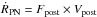 Mathematical equation: \hbox{${\dot{R}_{\rm PN} = F_{\rm post}\times V_{\rm post}}$}