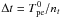 Mathematical equation: \hbox{$\Delta t = T^0_{\rm pe}/n_t$}