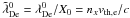 Mathematical equation: \hbox{$\tilde{\lambda}_{\rm De}^0 = \lambda_{\rm De}^0/X_0 = n_x v_{\therm,\lec}/c$}
