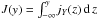 Mathematical equation: \hbox{$J(y) = \int_{-\infty}^y\!j_Y(z)\,\dif\,z$}