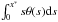 Mathematical equation: \hbox{$\int_0^{x^*}s\theta(s){\rm d}s$}