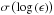 Mathematical equation: \hbox{$\sigma\left(\log\left(\epsilon\right)\right)$}