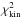 Mathematical equation: \hbox{$\chi_\text{kin}^2$}