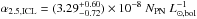 Mathematical equation: \hbox{$ \alpha_{2.5,\mathrm{ICL}}=(3.29^{+0.60}_{-0.72})\times10^{-8}~N_{\mathrm{PN}}~L^{-1}_{\odot,\mathrm{bol}}$}