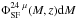 Mathematical equation: \hbox{$\Phi_{\rm SF}^{24~\mu}({M},z){\rm d}{M}$}