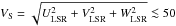 Mathematical equation: \hbox{$V_{\rm S} = \sqrt {U^2_{\rm LSR}+ V^2_{\rm LSR}+ W^2_{\rm LSR}} \la 50$}