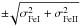 Mathematical equation: \hbox{${\pm}\!\sqrt{\sigma_{\rm FeI}^{2} + \sigma_{\rm FeII}^{2}}$}