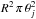 Mathematical equation: \hbox{$ R^2\, \pi\, \theta_j^2$}