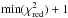 Mathematical equation: \hbox{$\min(\chi^2_{\rm red}) + 1$}