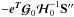 Mathematical equation: \hbox{$- \eb^{\Tb} {\boldsymbol{\cal{G}}}_0 {\boldsymbol{\cal{H}}}^{-1}_0 \Sb''$}