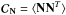 Mathematical equation: \hbox{${\Cb}_{\Nb} = \langle \Nb {\Nb}^{T} \rangle$}
