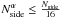 Mathematical equation: \hbox{$N^{\alpha}_{\rm side} \leq \frac{N_{\rm side}}{16}$}