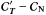 Mathematical equation: \hbox{${\Cb}_{\Tb}' - {\Cb}_{\Nb}$}
