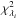 Mathematical equation: \hbox{$\chi_{\lambda_i}^2$}