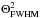 Mathematical equation: \hbox{$\Theta_{\mbox{\sc fwhm}}^2$}