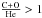 Mathematical equation: \hbox{$\frac{\text{C} + \text{O}}{\text{He}} > 1$}