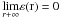 Mathematical equation: \hbox{$\underset{{r} +\rm \infty }{\lim}\rm \varepsilon (r) = {\rm 0}\overset{}{}$}