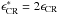 Mathematical equation: \hbox{$\epsilon_{\rm CR}^*=2 \epsilon_{\rm CR}$}