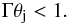 Mathematical equation: \appendix \setcounter{section}{1} \begin{eqnarray} \Gamma\theta_{\rm j}<1. \end{eqnarray}