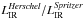 Mathematical equation: \hbox{$L^{\it Herschel}_{\rm IR}/L^{\it Spritzer}_{\rm IR}$}