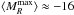 Mathematical equation: \hbox{$\langle M_{R}^{\max}\rangle \approx -16$}
