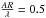 \hbox{$\frac{AR}{\lambda} = 0.5$}
