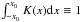 \hbox{$\int_{-x_0}^{x_0} K(x) {\rm d}x \equiv 1$}