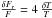 \hbox{$\frac{\delta F_r}{F} = 4 \, \frac{\delta T}{T} $}