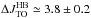 \hbox{$\Delta J^{\rm HB}_{\rm TO}\simeq 3.8\pm 0.2$}