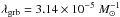 \hbox{$\lambda_{\rm grb}=3.14\times 10^{-5}~M_{\odot}^{-1}$}
