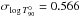 \hbox{$\sigma_{\log T^0_{90}}=0.566$}