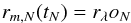 \begin{equation} r_{m,N}(t_N) = r_\lambda o_N \label{eq:shcomp} \end{equation}