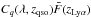 \hbox{$C_q(\lambda,z_{\rm qso}) \bar{F}(z_{\rm Ly\alpha})$}