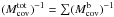 \hbox{$(M_{\rm cov}^{\rm tot})^{-1}=\sum (M_{\rm cov}^{\rm b})^{-1}$}