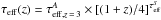 \hbox{$\tau_{\rm eff}(z) = \tau_{{\rm eff,}z\,=\,3}^A\times [(1+z)/4 ]^{\tau_{\rm eff}^S}$}