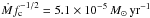 \hbox{$\dot{M} f_{\rm c}^{-1/2} = 5.1 \times 10^{-5} \, M_{\odot} \, \mathrm{yr^{-1}}$}