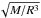 \hbox{$\sqrt{M{/}R^3}$}