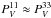 \hbox{$\pv^{11}\approx\pv^{33}$}