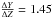 Mathematical equation: \hbox{$\frac{\Delta Y}{\Delta Z}= 1.45$}