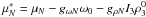 \hbox{$\mu^*_N = \mu_N-g_{\omega N}\omega_0 - g_{\rho N}I_3\rho^0_3$}