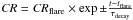 \hbox{${\it CR}= {\it CR}_{\rm flare} \times \exp\pm\frac{t-t_{\rm flare}}{\tau_{\rm decay}}$}
