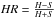 \hbox{${\it HR} = \small{\frac{H - S}{H + S}}$}