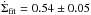 Mathematical equation: \hbox{$\dot{\Sigma}_{\rm fit} = 0.54 \pm 0.05$}