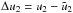 \hbox{$\Delta u_2 = u_2 - \tilde{u}_2$}