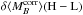 \hbox{$\delta \langle M_B^{\rm corr}\rangle({\rm H-L})$}