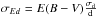 \hbox{$\sigma_{Ed}=E(B-V)\frac{\sigma_{\rm d}}{\rm d}$}