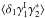 \hbox{$\lag \delta_1 \gamma_1^{\rm I} \gamma_2^* \rag$}