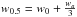 \hbox{$w_{0.5} = w_0 + \frac{w_a}{3}$}